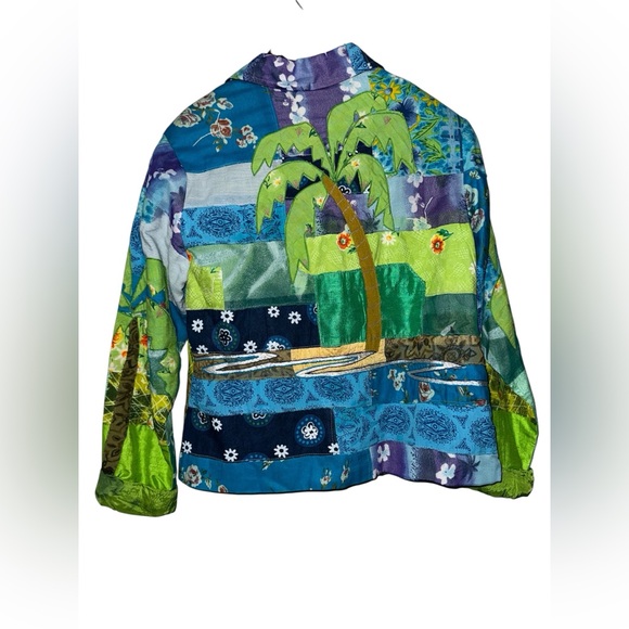 Sandy Starkman ECU Vintage Jacket ‘Social Butterfly’ Art Size Small - Picture 3 of 12